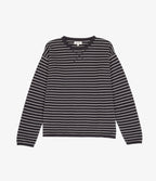 Polerón Tejido Mujer 100% algodón Rayado Navy