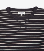 Polerón Tejido Mujer 100% algodón Rayado Navy