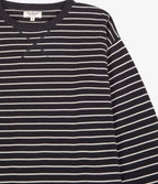 Polerón Tejido Mujer 100% algodón Rayado Navy