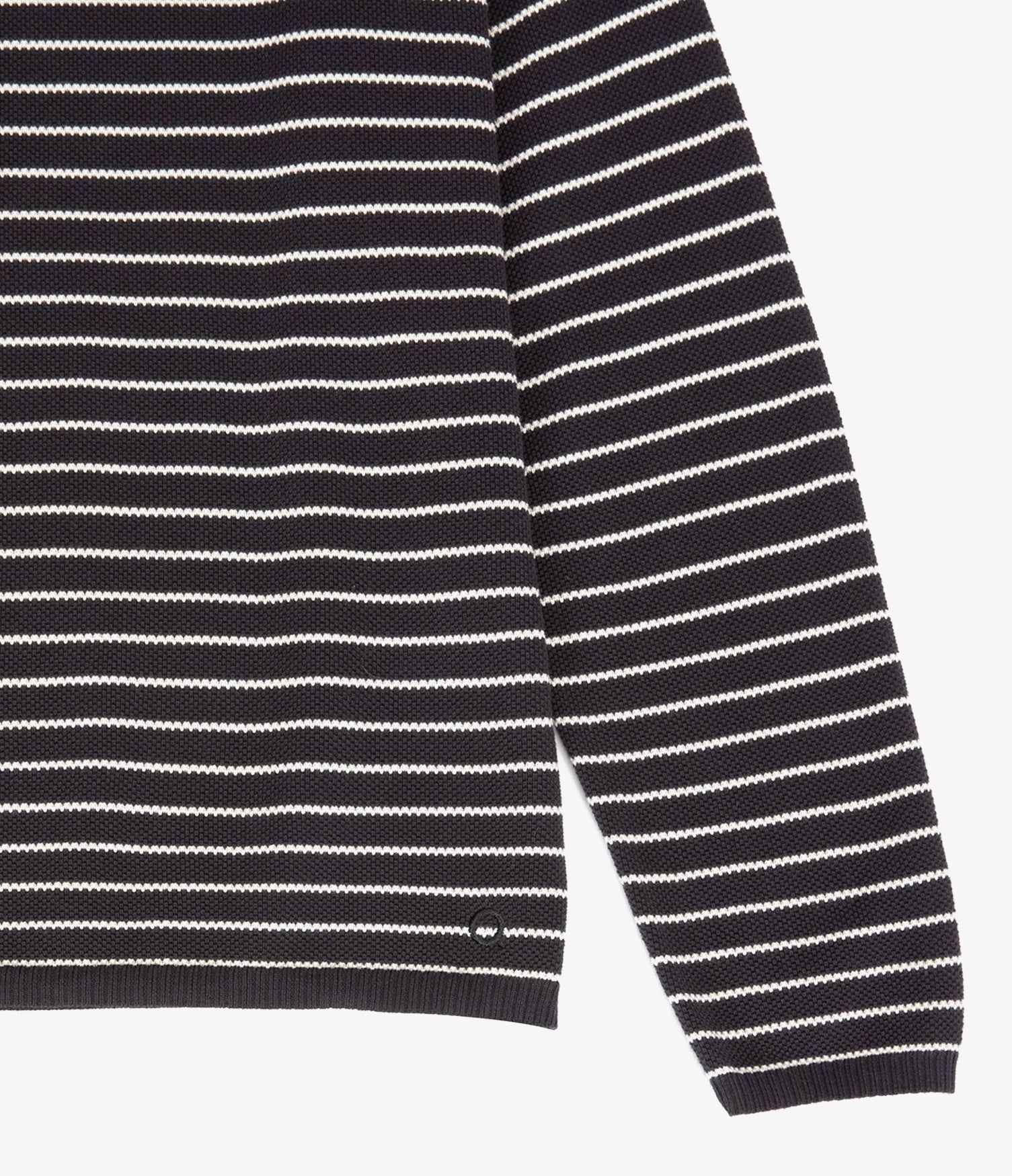 Polerón Tejido Mujer 100% algodón Rayado Navy