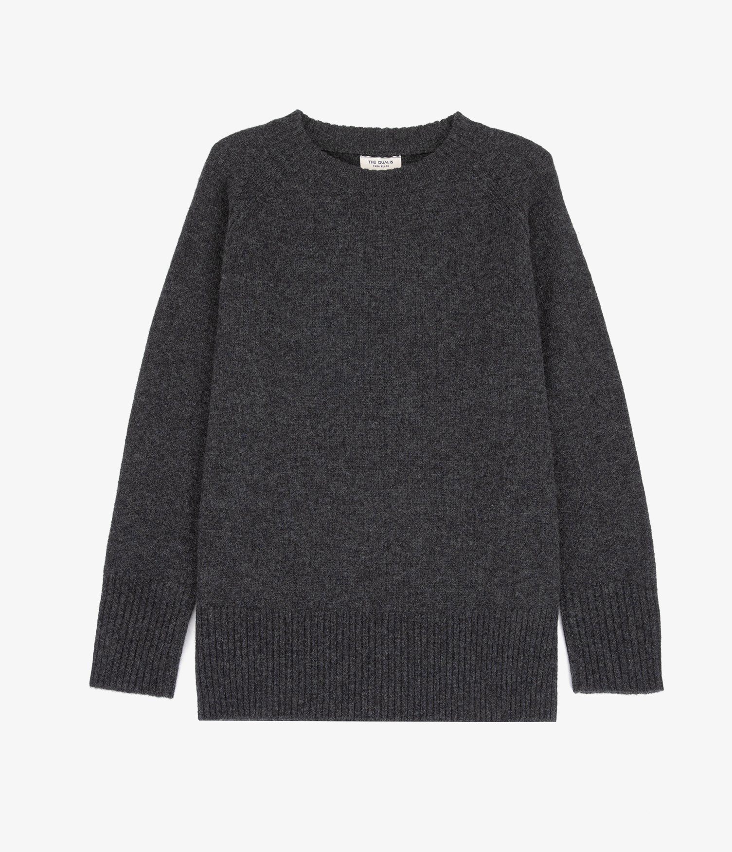 Sweater Mujer 100% Lana Anna Gris Marengo