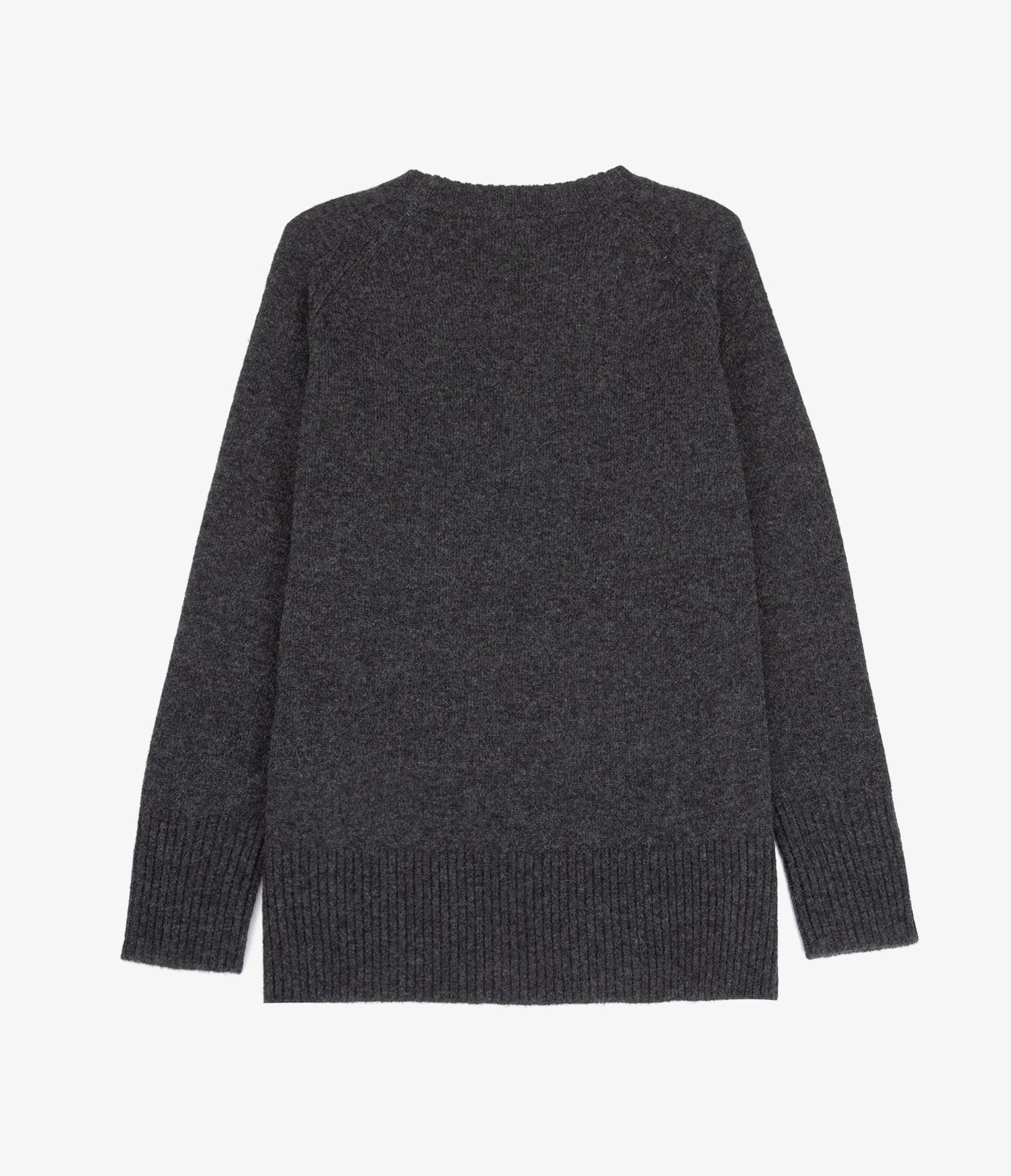 Sweater Mujer 100% Lana Anna Gris Marengo