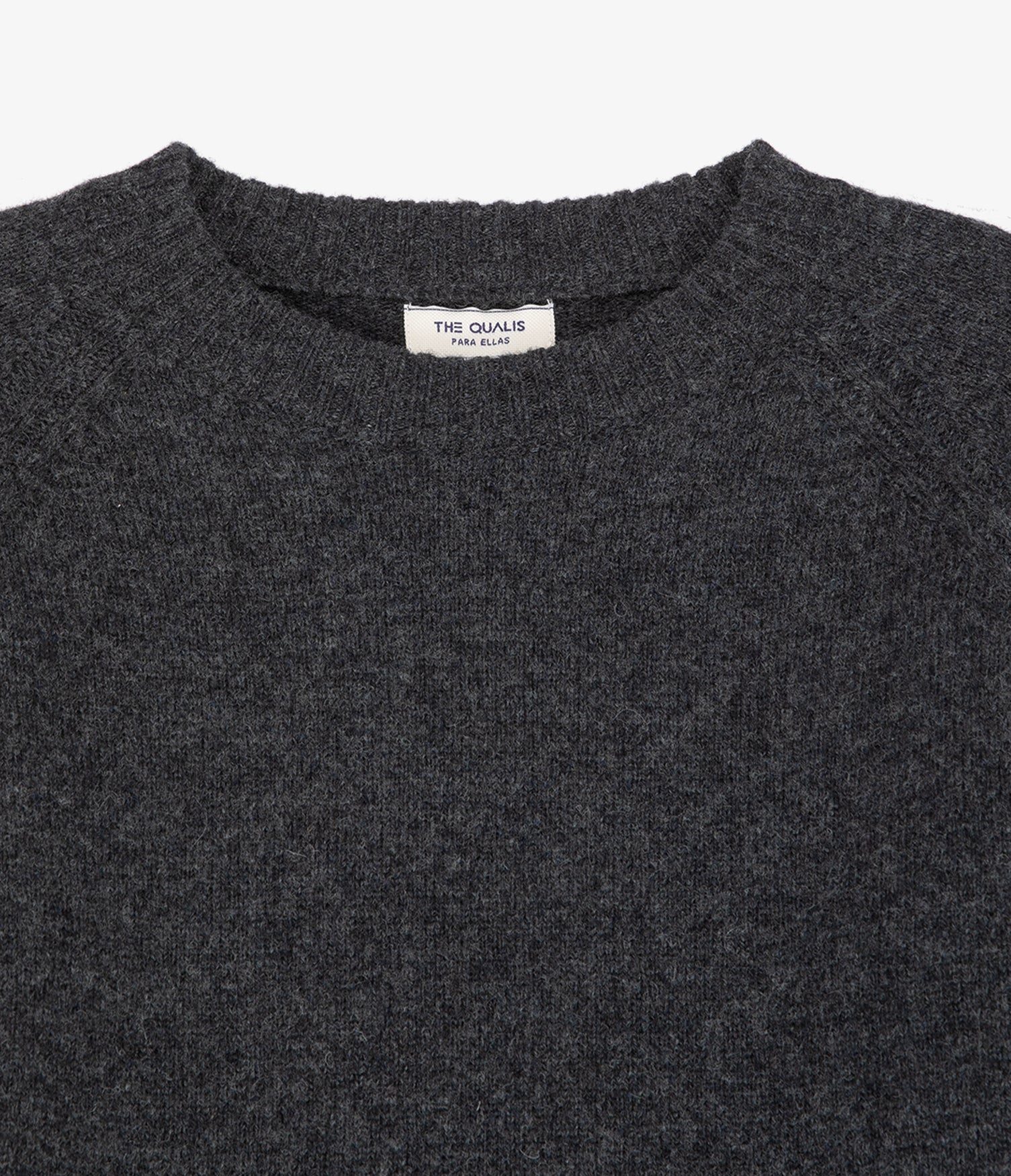 Sweater Mujer 100% Lana Anna Gris Marengo