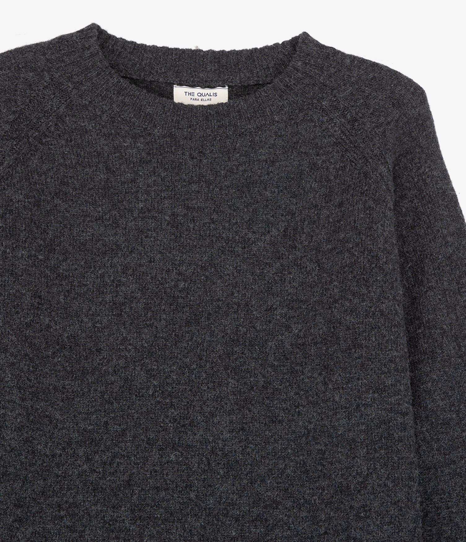 Sweater Mujer 100% Lana Anna Gris Marengo