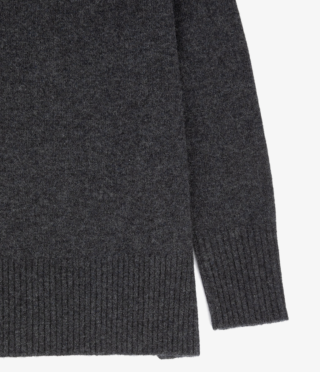 Sweater Mujer 100% Lana Anna Gris Marengo