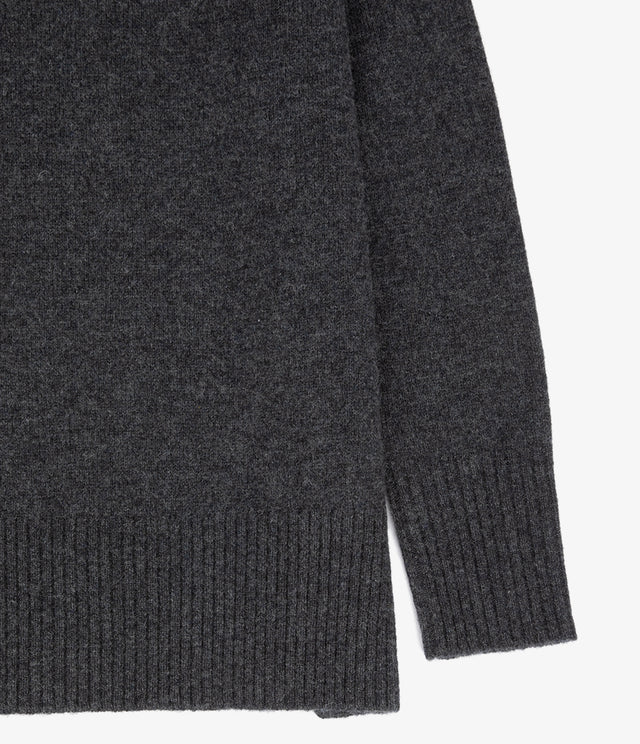 Sweater Mujer 100% Lana Anna Gris Marengo
