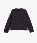 Cárdigan Mujer Mohair Lana Mia Morado Melange