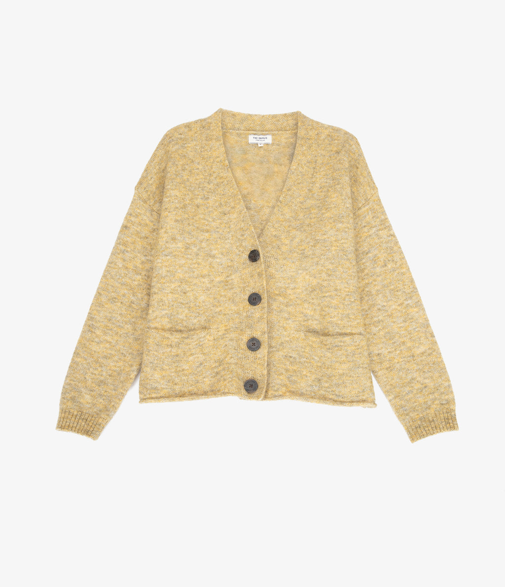 Cárdigan Mujer Mohair Lana Mia Pistacho