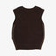 Sweater Mujer Mohair Lana Sin Mangas Café