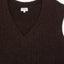 Sweater Mujer Mohair Lana Sin Mangas Café