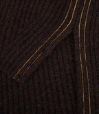 Sweater Mujer Mohair Lana Sin Mangas Café