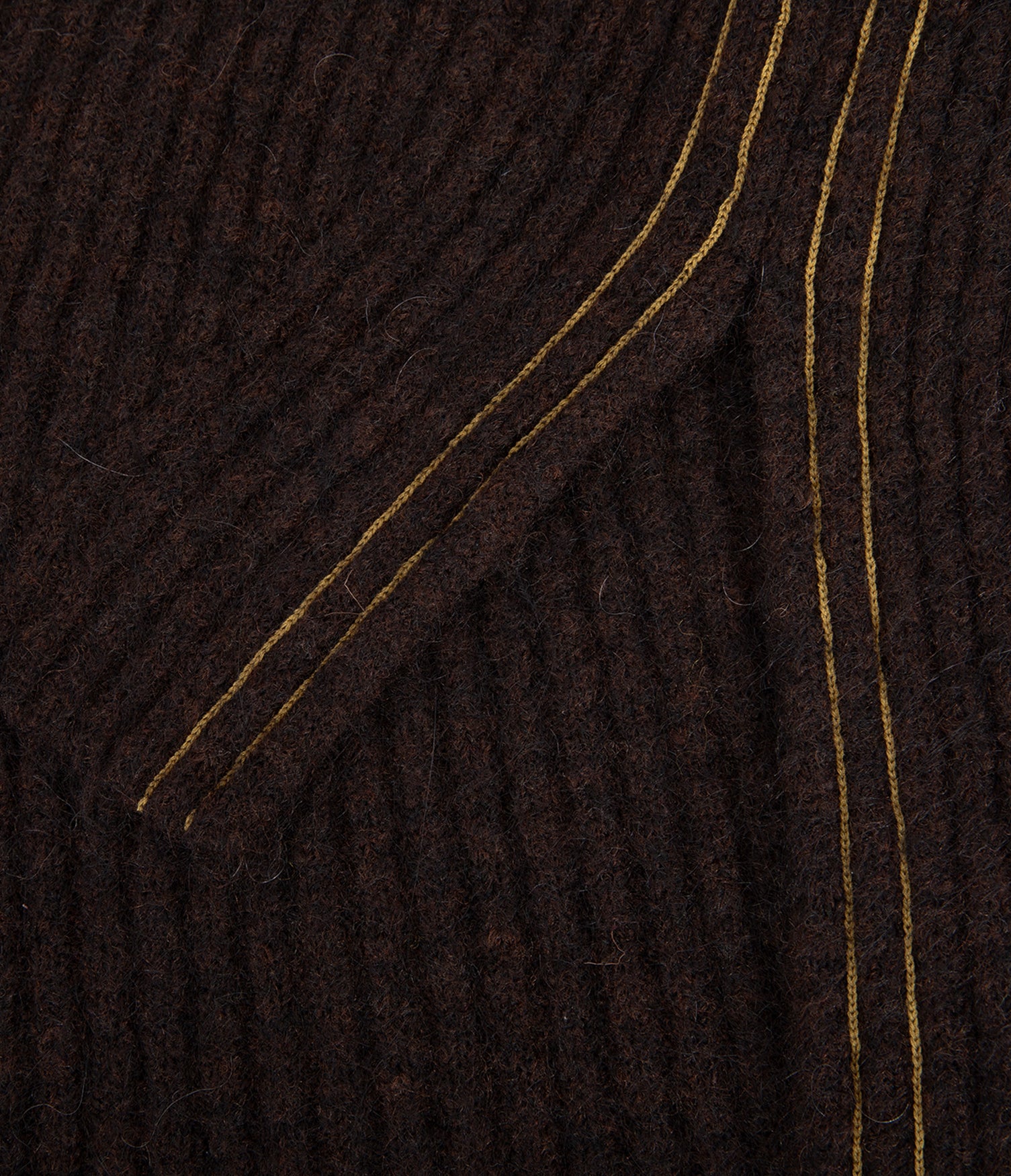 Sweater Mujer Mohair Lana Sin Mangas Café