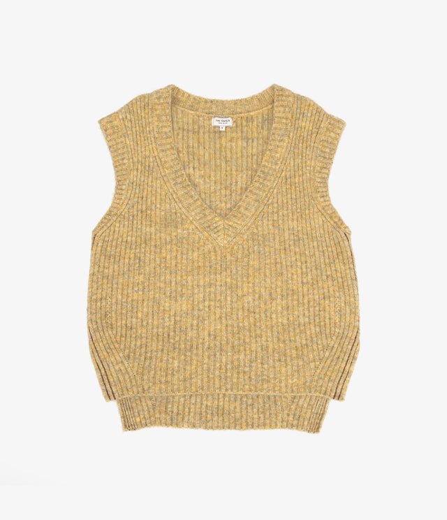 Sweater Mujer Mohair Lana Sin Mangas Pistacho