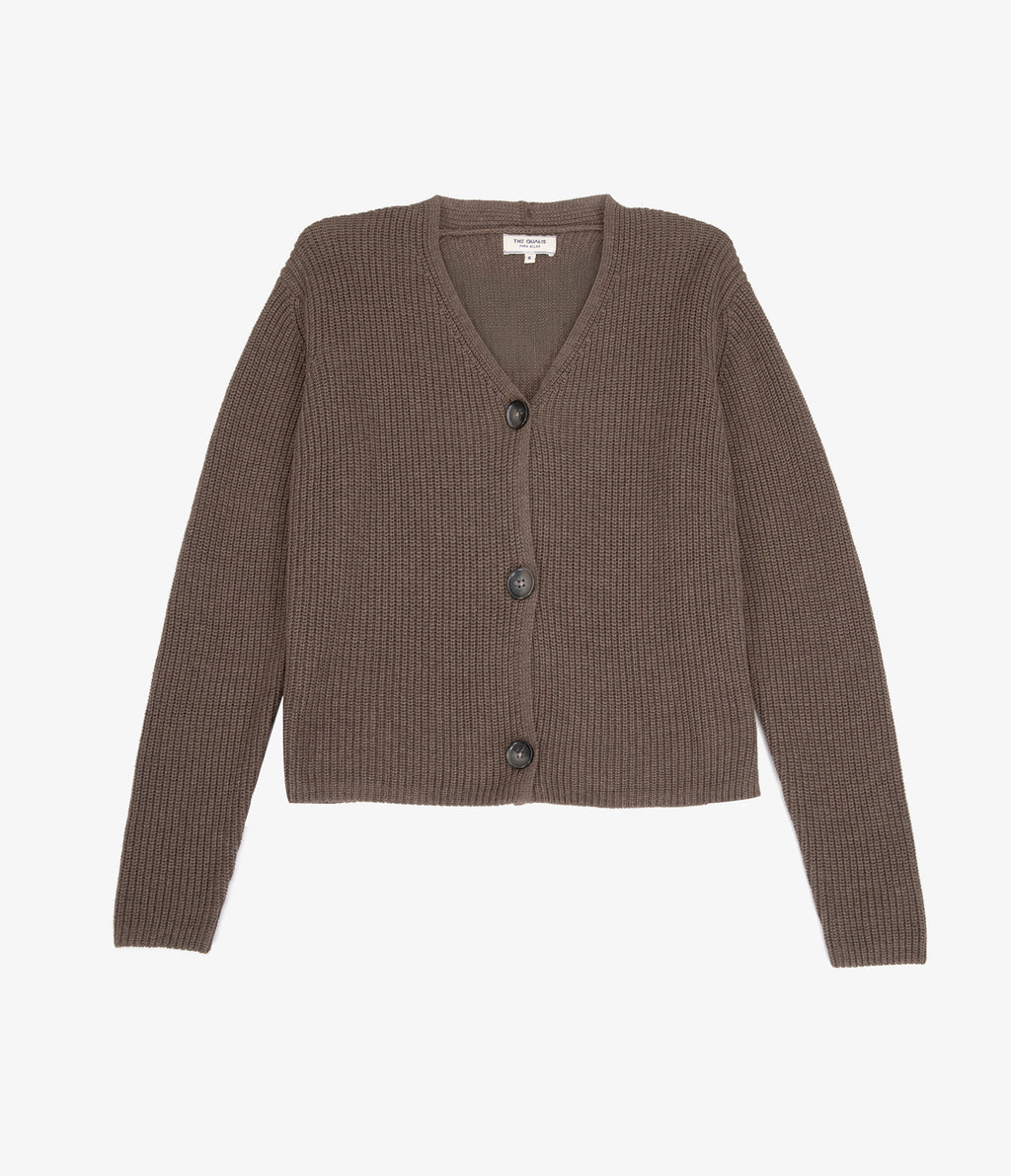 Cárdigan Mujer 100% Algodón Cala Café Claro