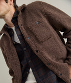 Chaqueta Hombre Sherpa Café