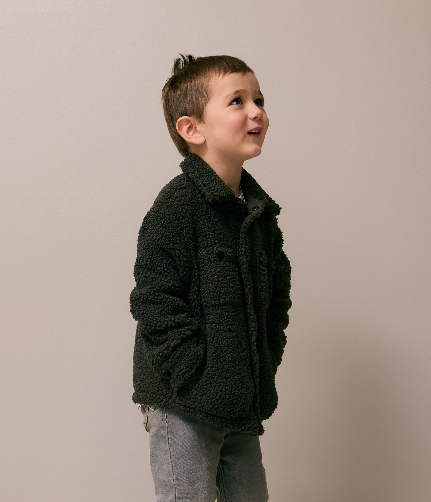 Chaqueta Niños Sherpa Verde