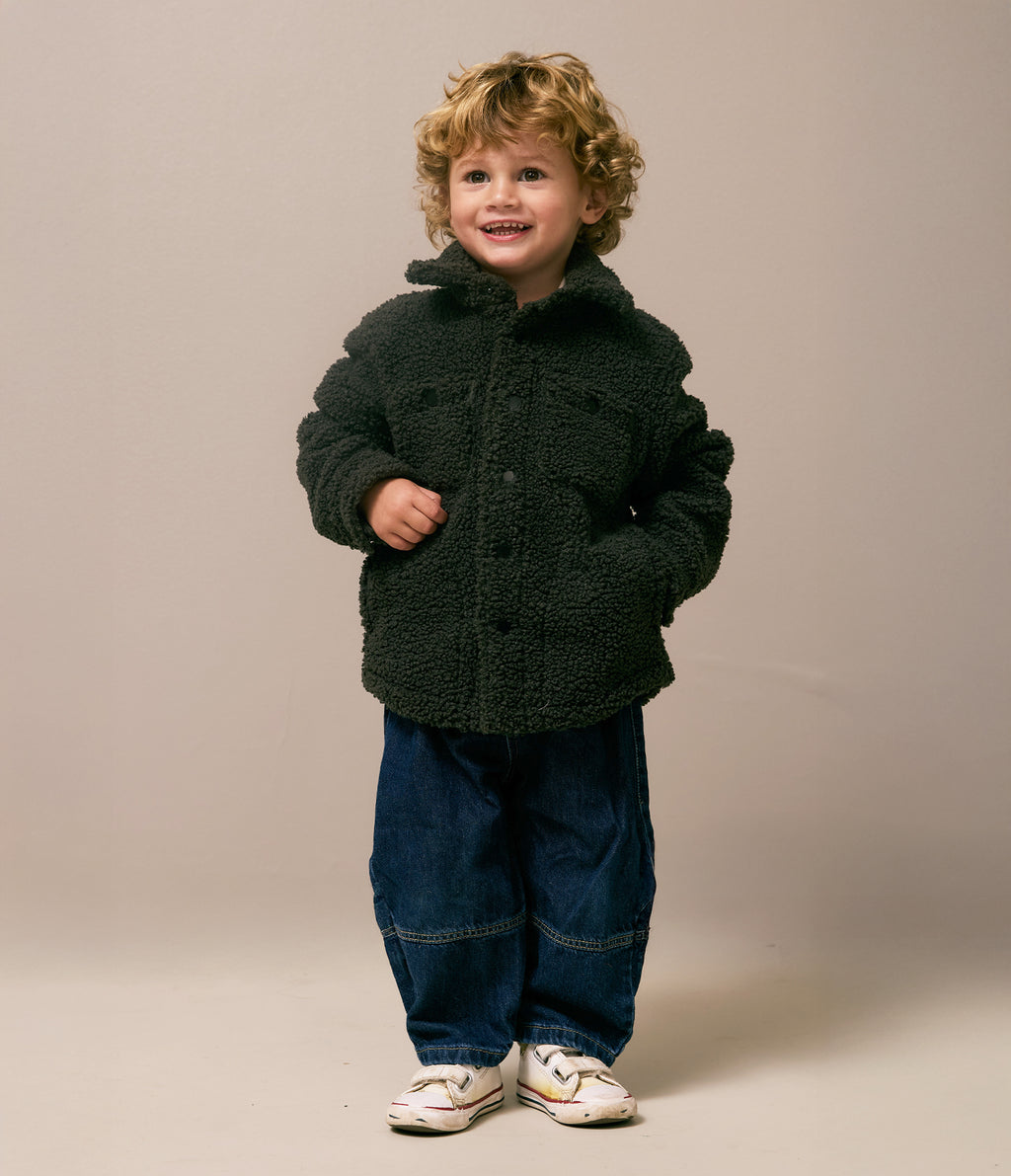 Chaqueta Niños Sherpa Verde