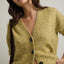 Cárdigan Mujer Mohair Lana Mia Pistacho