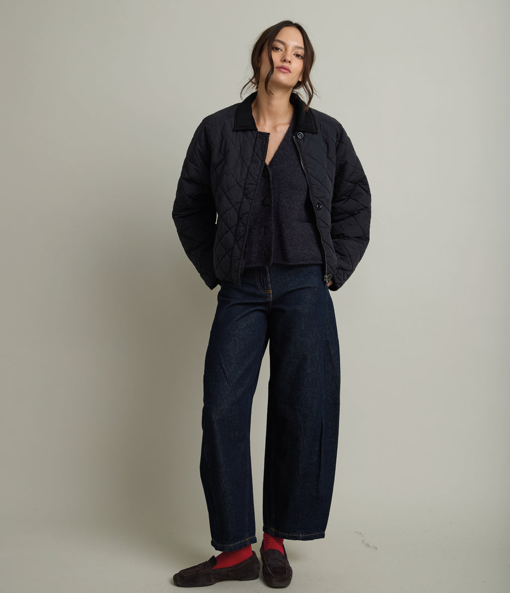 Parka Mujer Quilt Vintage Negro