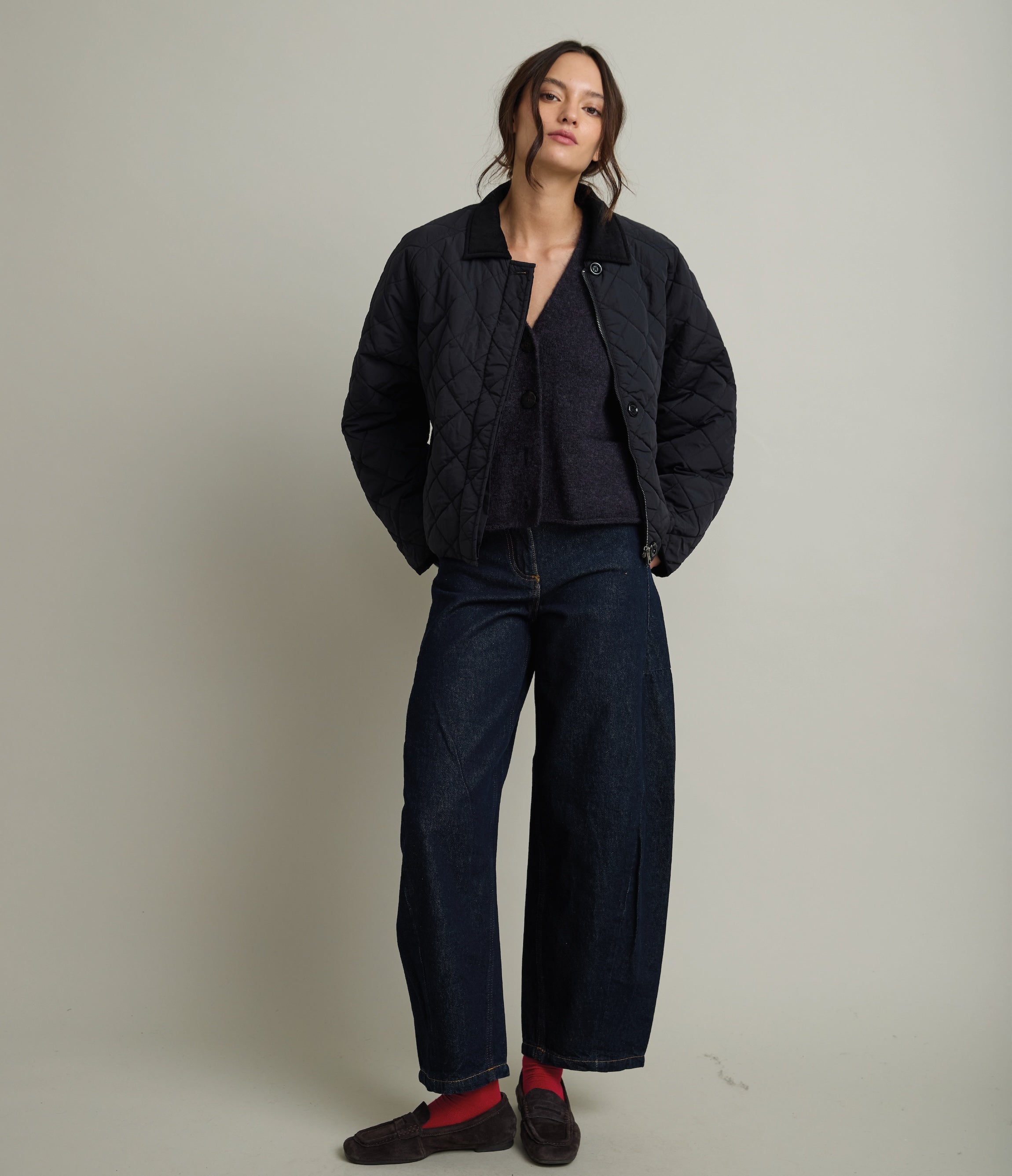Parka Mujer Quilt Vintage Negro
