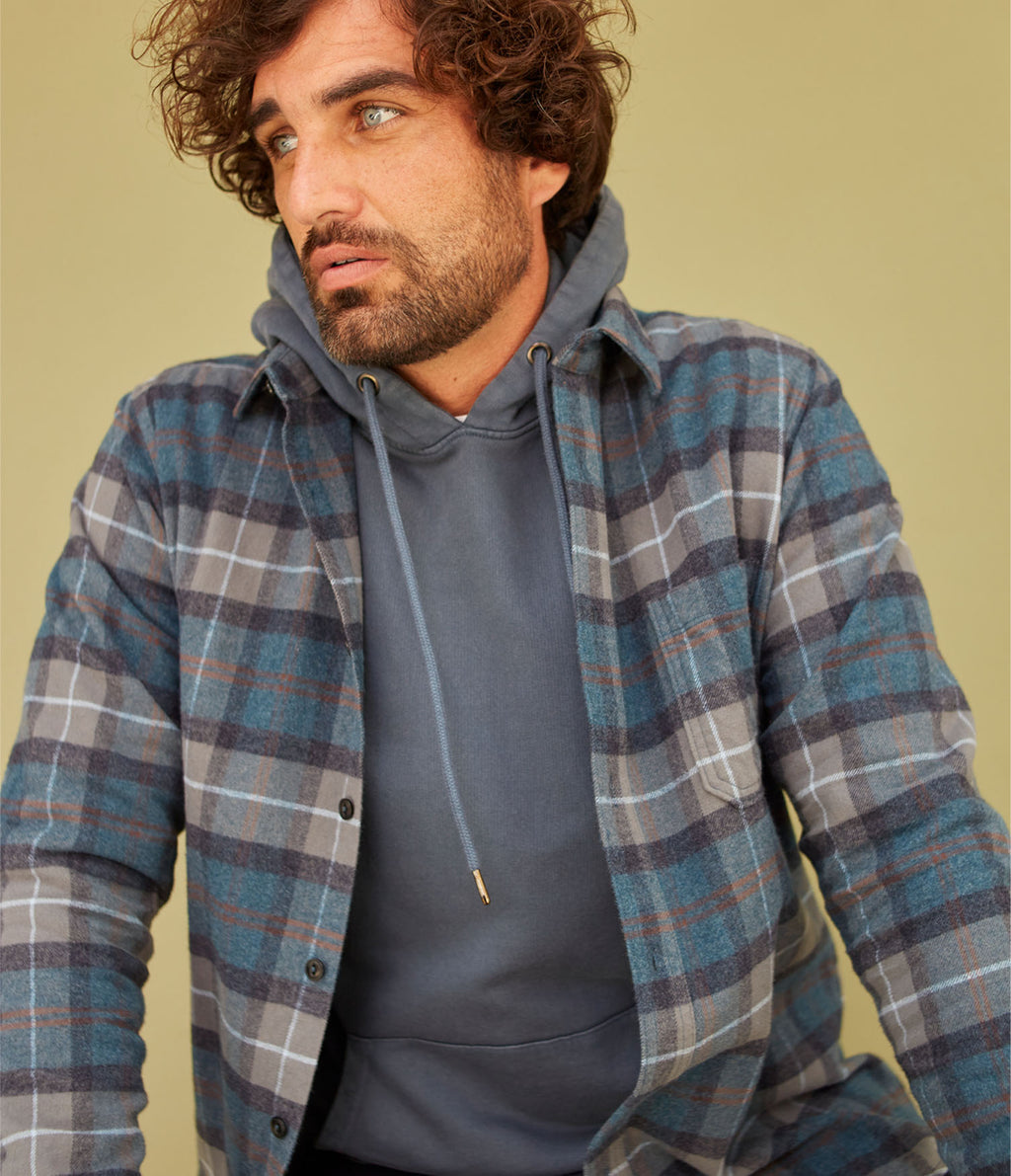 Camisa Guy Cuadros Azul