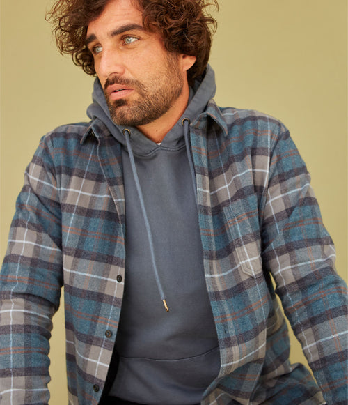 Camisa Guy Cuadros Azul