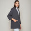Blazer Mujer 100% Algodón Francia Gris Grafito