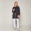 Blazer Mujer 100% Algodón Francia Negro