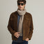 Chaqueta Hombre 100% Cuero Gamuza Jack Camel