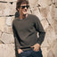 Sweater Hombre 100% algodón Waffle Verde