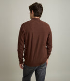 Sweater Hombre 100% Algodón Acra Half Zipper Terracota