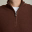 Sweater Hombre 100% Algodón Acra Half Zipper Terracota