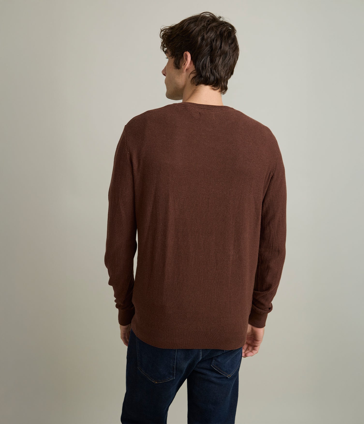 Sweater Hombre 100% Algodón Acra Terracota