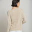 Sweater Mujer Cinta Ecru