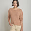 Sweater Mujer Cinta Terracota
