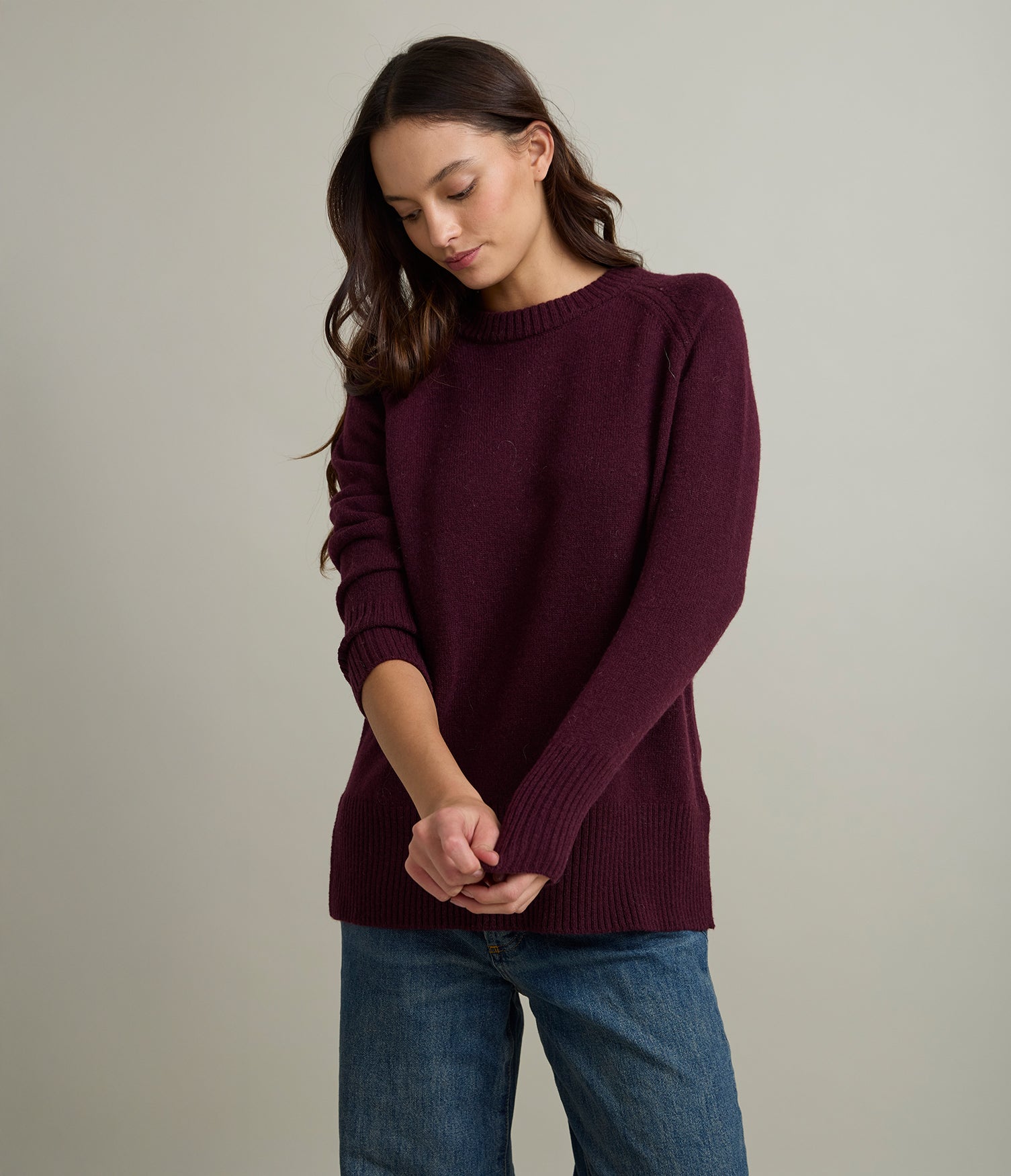 Sweater Mujer 100% Lana Anna Burdeo