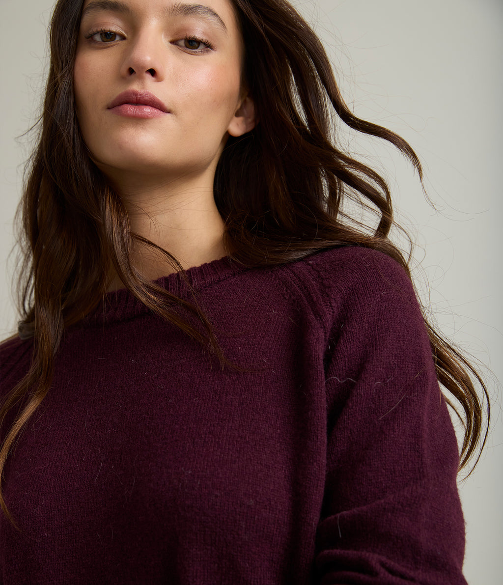 Sweater Mujer 100% Lana Anna Burdeo