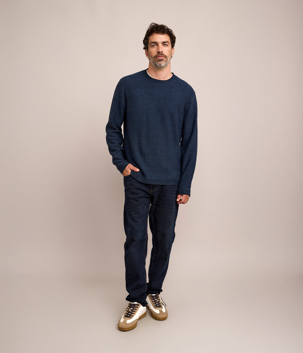 Sweater Hombre 100% Algodón Matt Azul