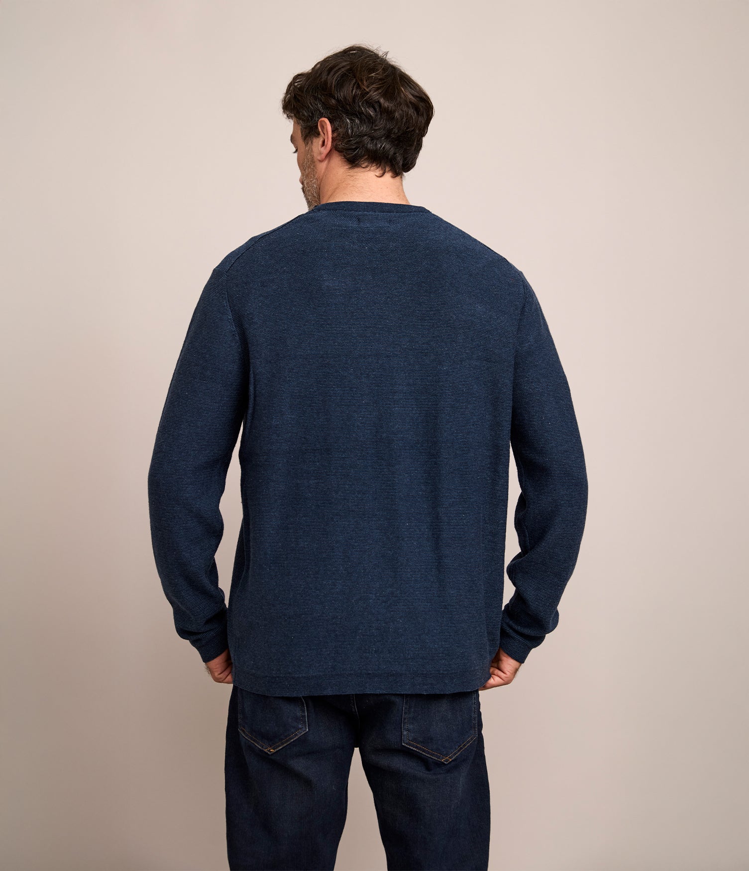 Sweater Hombre 100% Algodón Matt Azul