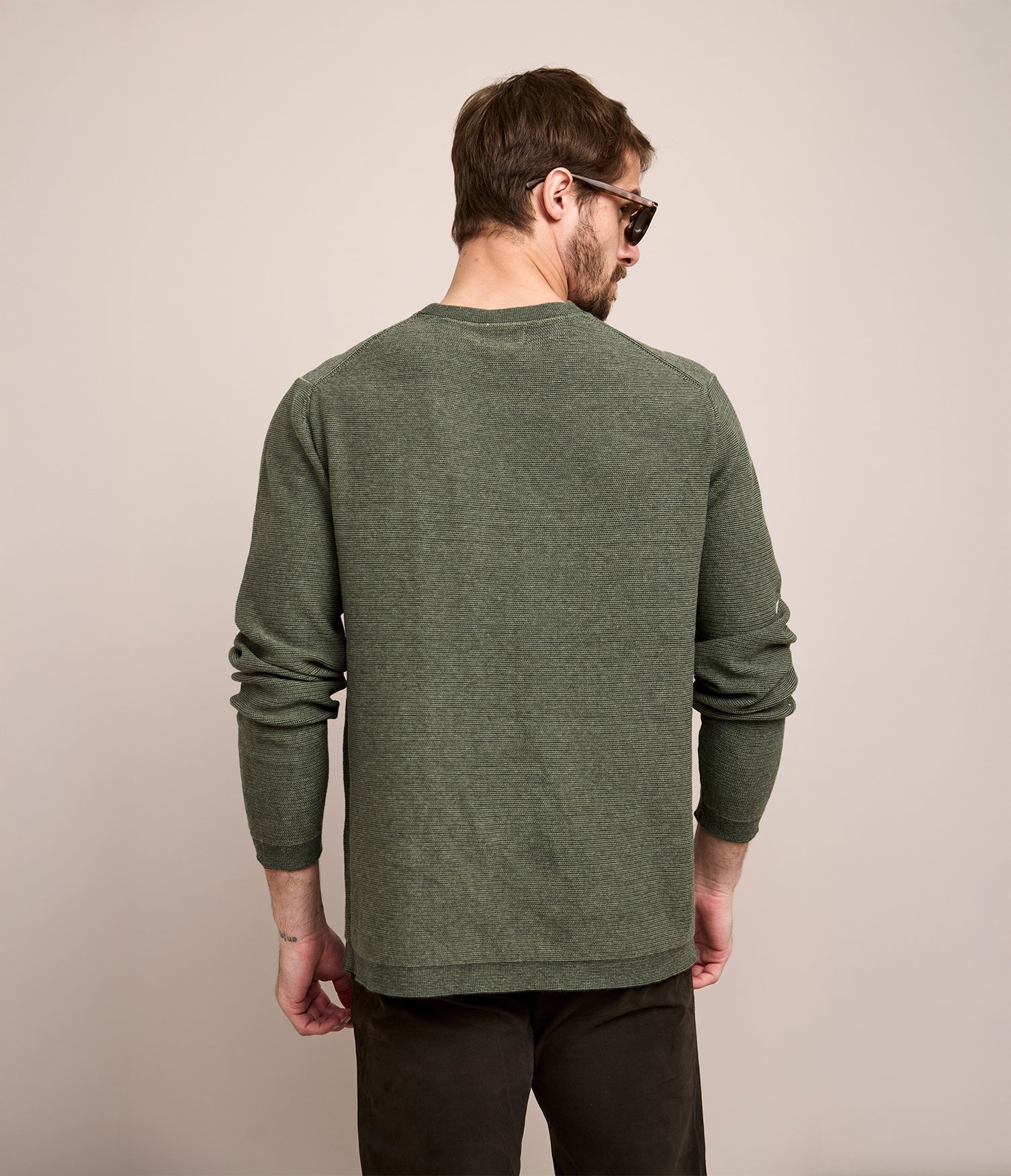 Sweater Hombre 100% Algodón Matt Verde