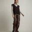 Sweater Mujer Mohair Lana Sin Mangas Café