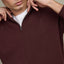 Sweater Hombre Tokio Half Zipper Burdeo