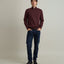 Sweater Hombre Tokio Half Zipper Burdeo