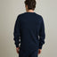 Sweater Hombre Algodón con Lana Merino Cuello Redondo Azul Marino