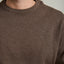 Sweater Hombre Algodón con Lana Merino Cuello Redondo Café