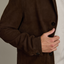 Chaqueta Hombre 100% Cuero Gamuza Café Matias