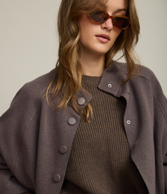 Chaqueta Mujer 100% Algodón Otavia Taupe