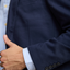 Blazer Hombre Algodón Azul Oscuro