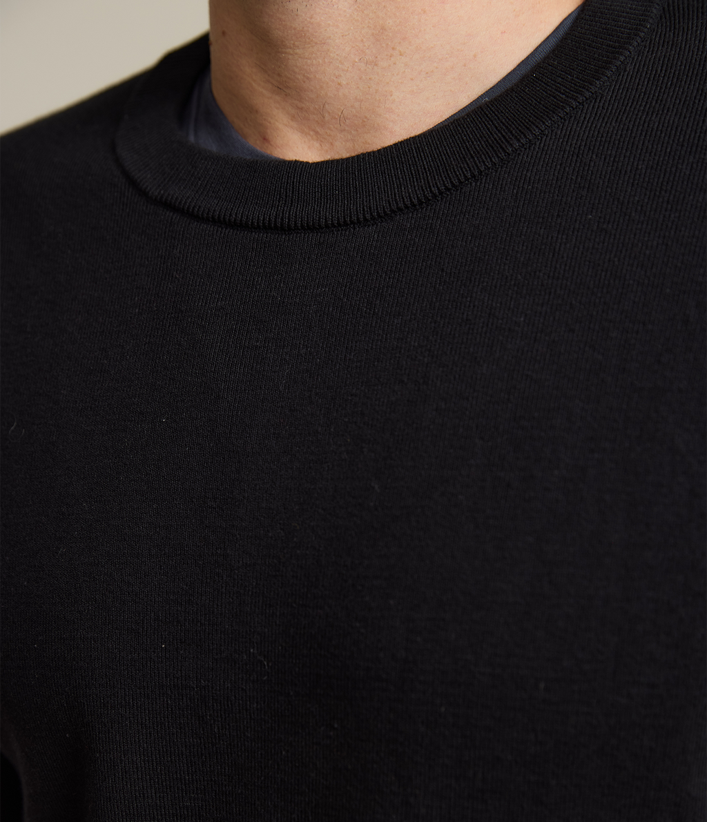 Sweater Hombre Tokio Cuello Redondo Negro
