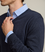 Sweater Hombre Algodón Merino Daloa Azul Marino